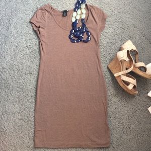 Brown basic H&M top