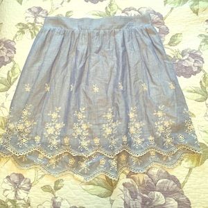 Country, pinstriped long skirt size large