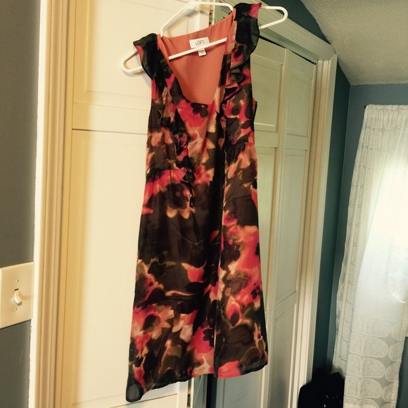 Brown and Pink Cocktail Dress Reduced Price