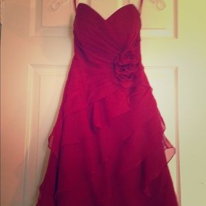 Red formal dress for homecoming/prom