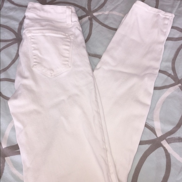 J Brand white skinny jeans