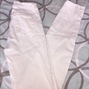 J Brand white skinny jeans