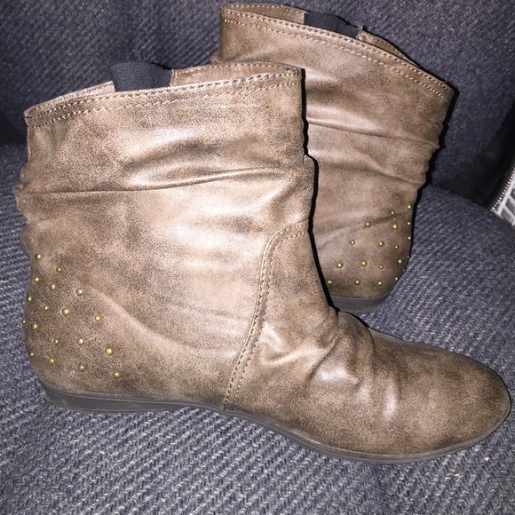 Cute studded ankle boots.