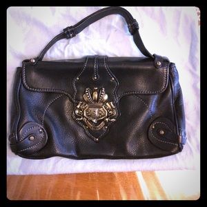 Leather shoulder bag