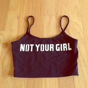 Black crop top