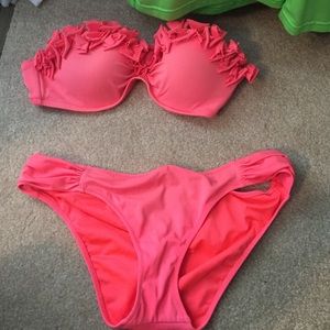 Coral Victoria secret bikini