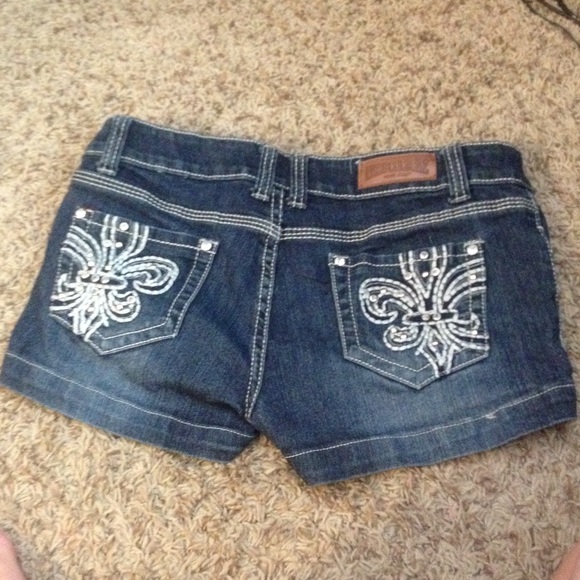 Jeweled Jean shorts