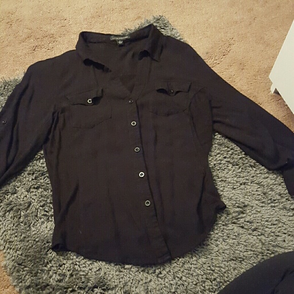 Black Cozy button up - Picture 1 of 2