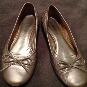Gold flats size 9