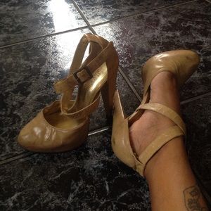 Cathy Jean Brazil brand real leather pumps 5-6"