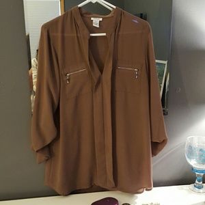 Brown blouse