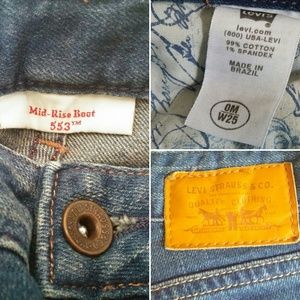 Levi's mid rise boot 553 size 0 / 25w NWOT