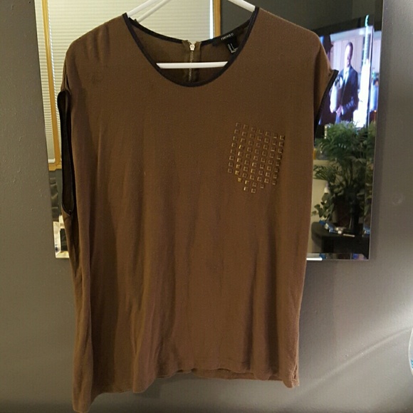 Forever 21 dark green blouse - Picture 1 of 2
