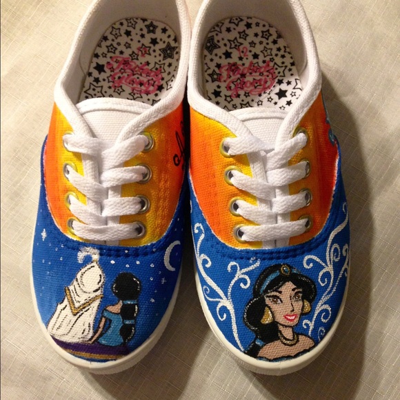 Aladdin inspired custom shoes