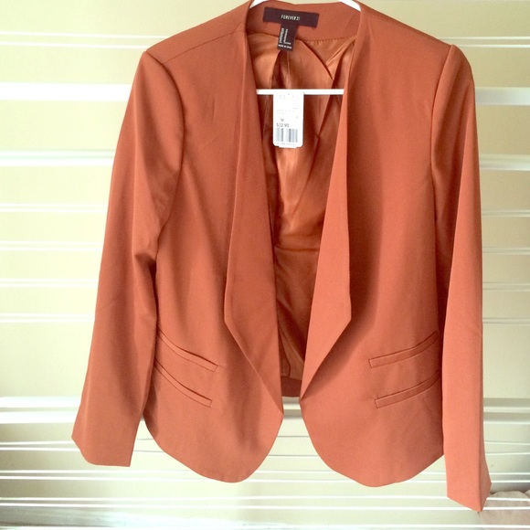 rust colored blazer