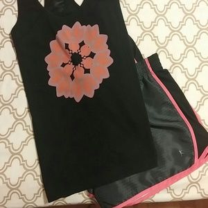 Bundle workout tank and running shorts