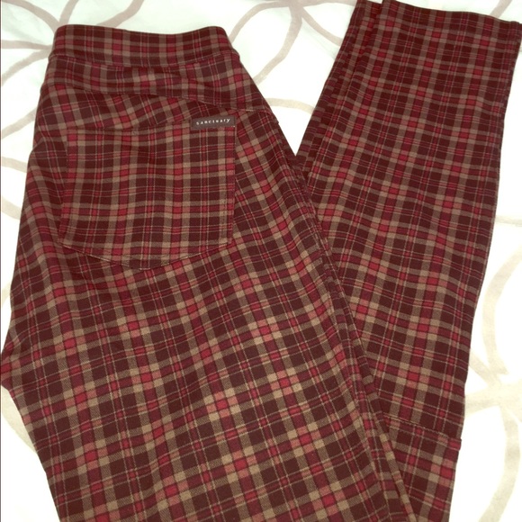 Sanctuary plaid leggings