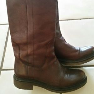 Italian leather boots