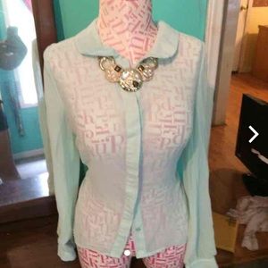 Turquoise blouse