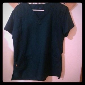 💖Large Wonderwink Hunter Green Scrub Top💖