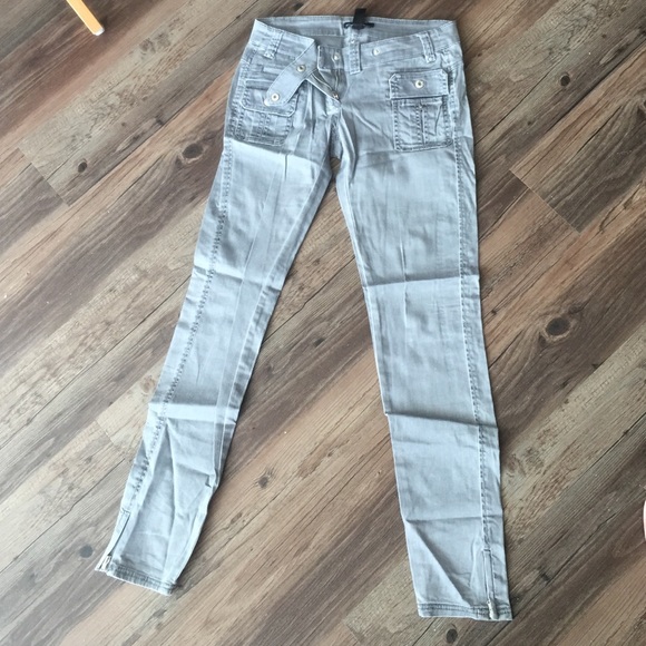 Mango skinny jeans with ankle zip