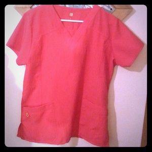 💞Large Pink Wonderwink Scrub Top💞