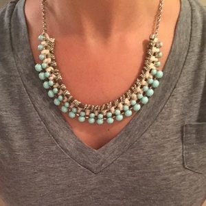 RESERVED 💠 Teal Statement Necklace & H&M Blazer