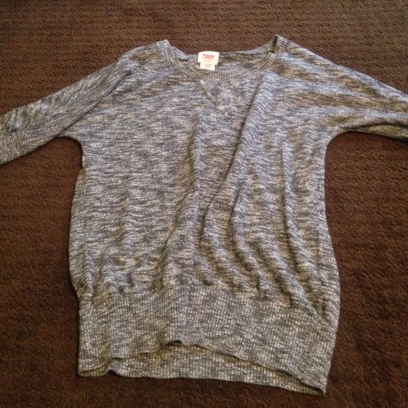Gray knit sweater