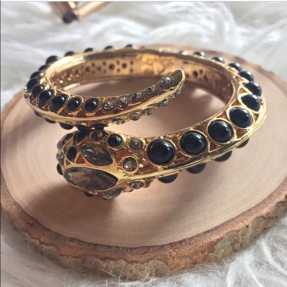 Artificial Gold Snake Bracelet. Origin: Singapore - Picture 1 of 3