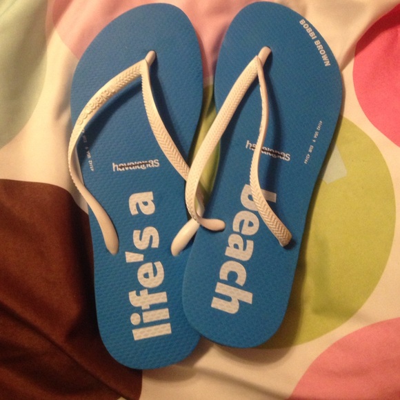 Life's a Beach flip flops NEVER WORN