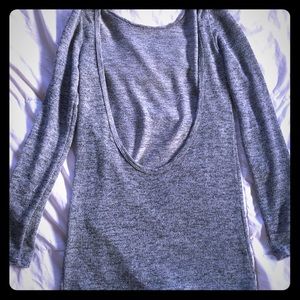 Backless thin long sleeves