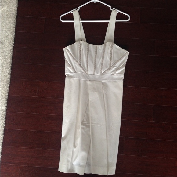 Abate Strapless white dress. Size 8