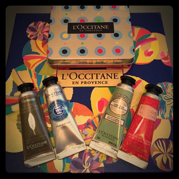 L'Occitane hand cream set with gift tin