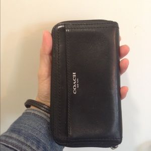 Coach Black Wristlet