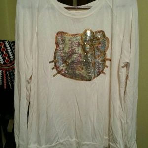 Gold and silver Hello kitty long sleeve