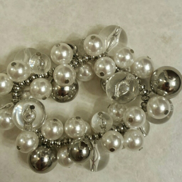 Silver pearl bracelet - Picture 3 of 3