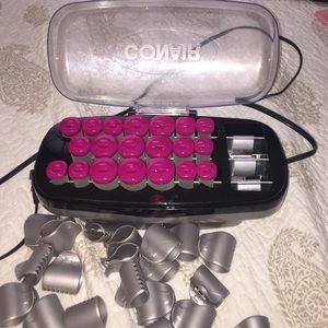 Hot electronic hair curlers