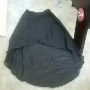 Black Charlotte russe high low skirt