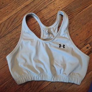 White UA sports bra