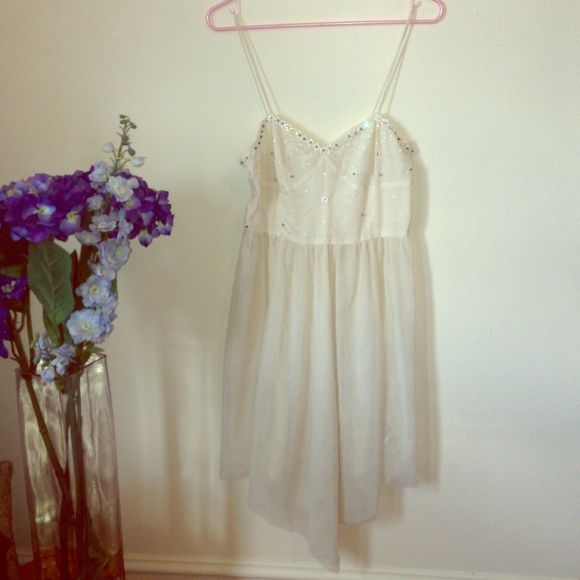 Free People Slip Floral Embellishments Sz M
