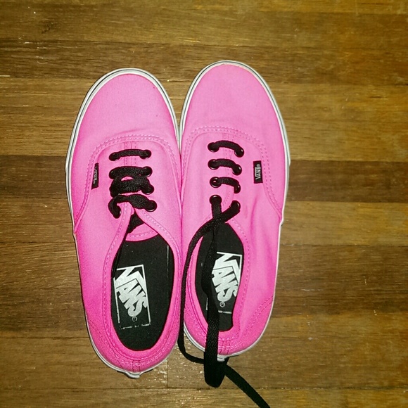 Hot pink vans size 6.5