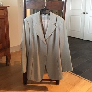 Kate Hill grayish/green blazer 16w