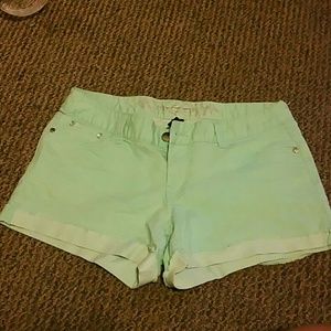 Green shorts