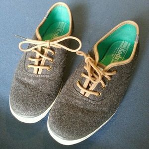 Keds Champion Wool Sneakers in Charcoal