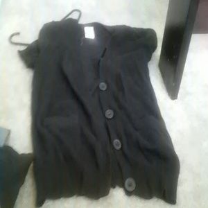 Short sleeved button up cardigan
