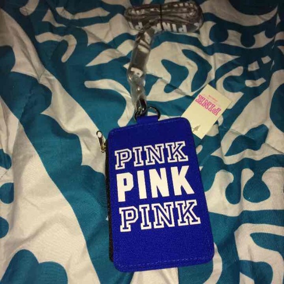 NWT PINK by Victoria Secret landyard