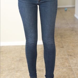 Faded indigo James Jeans skinnies