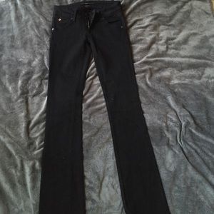 Coal-black Hudson bellbottoms