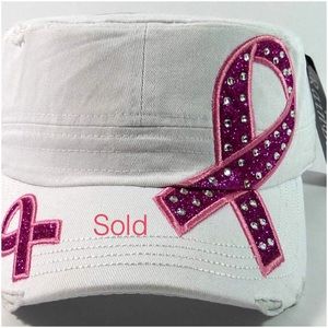 🎀Breast Cancer Awareness Distressed Stule Hat🎀