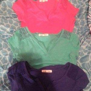 Three shirts